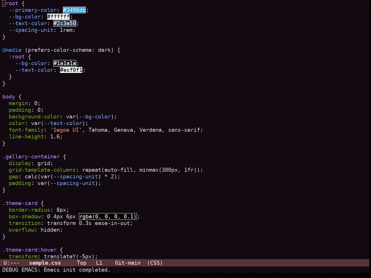 Ef Symbiosis Theme in css-mode