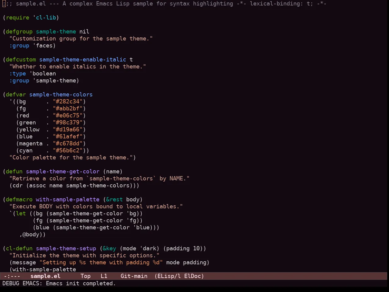 Ef Symbiosis Theme in emacs-lisp-mode