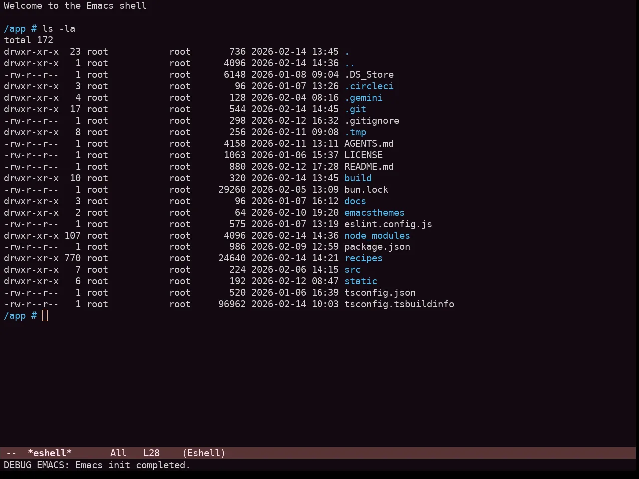 Ef Symbiosis Theme in eshell