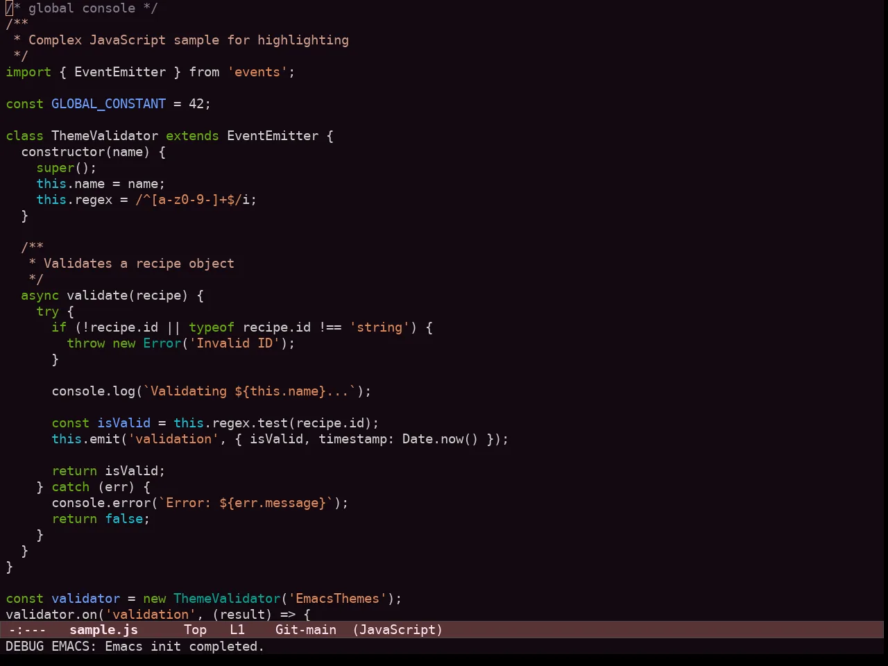 Ef Symbiosis Theme in javascript-mode