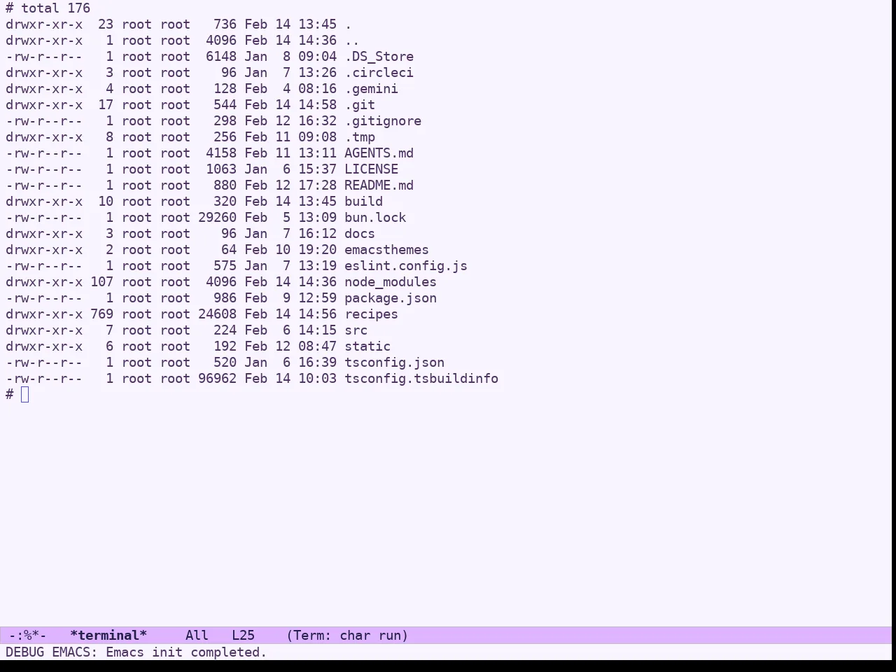 Ef Trio Light Theme in term
