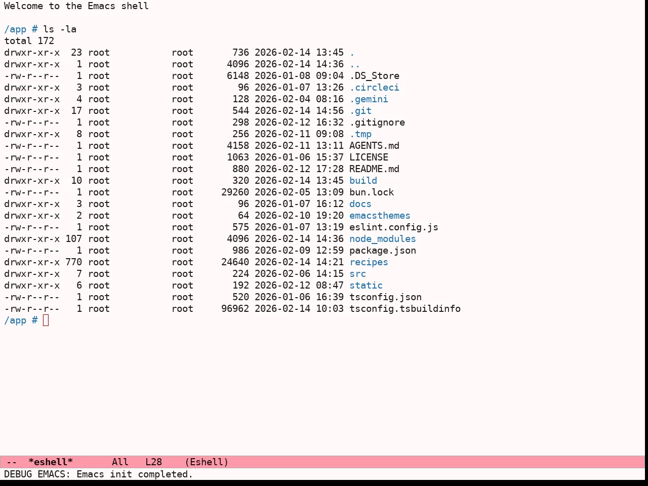 Ef Tritanopia Light Theme in eshell
