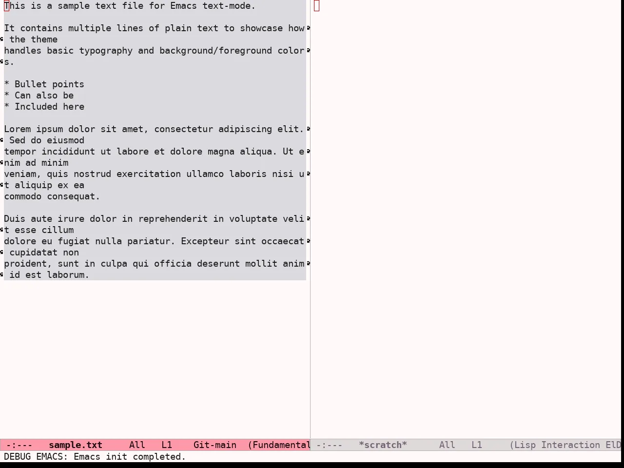 Ef Tritanopia Light Theme in fundamental-mode