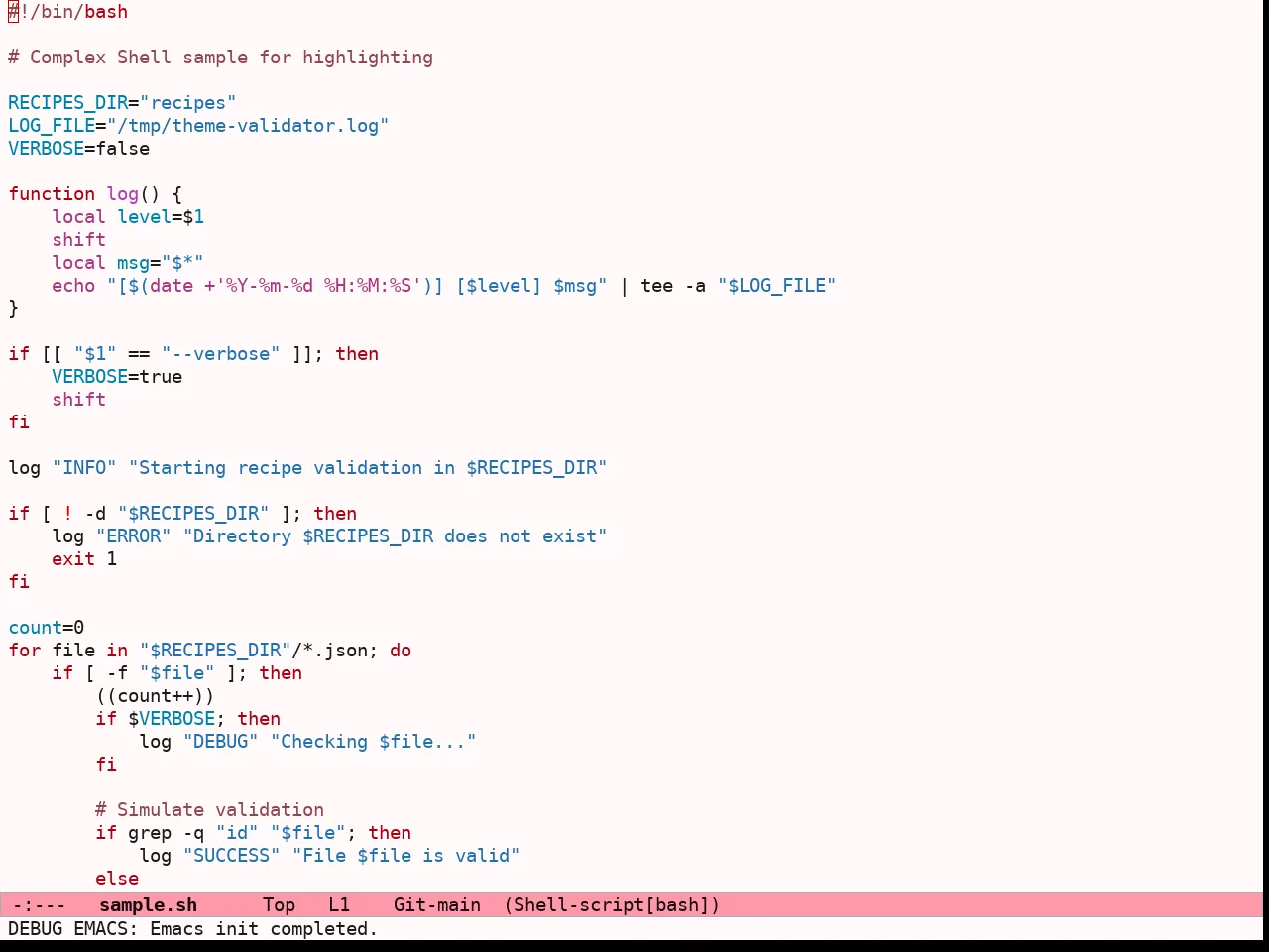 Ef Tritanopia Light Theme in sh-mode