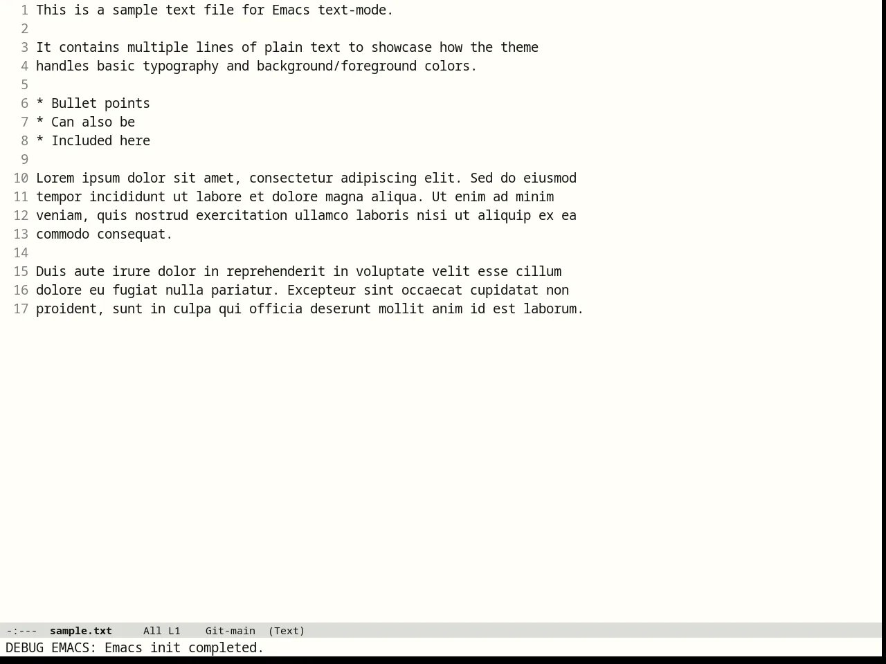 Eink Theme in text-mode