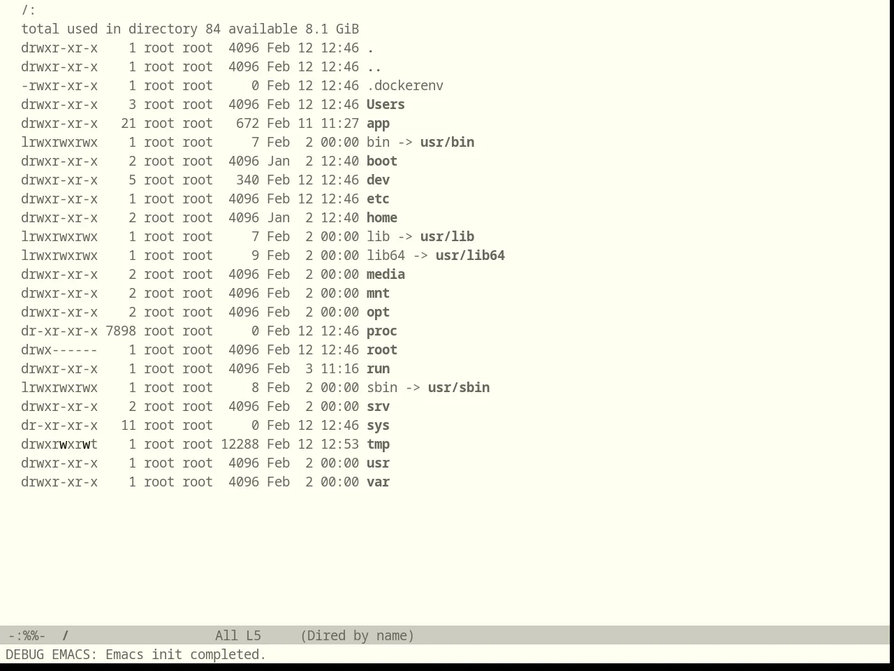 Einkless Theme in dired