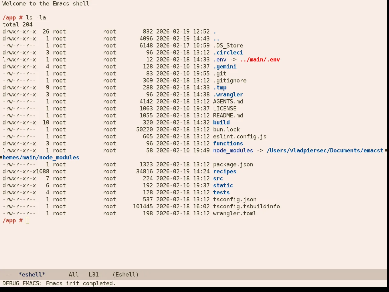 Ellas Theme in eshell