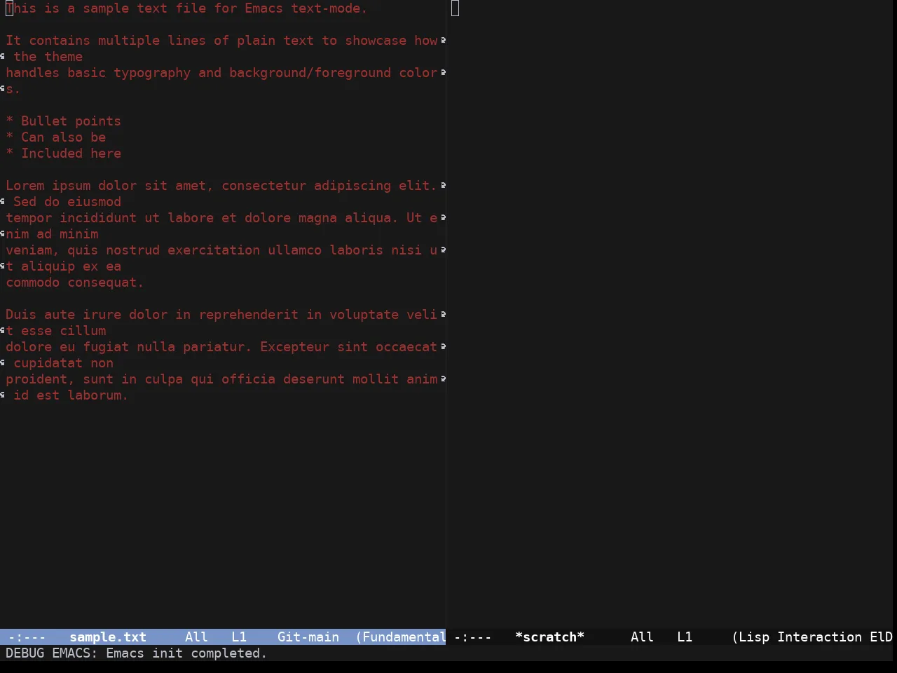 Elune Theme in fundamental-mode