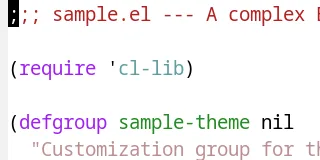 Preview of Emacs NW Theme theme