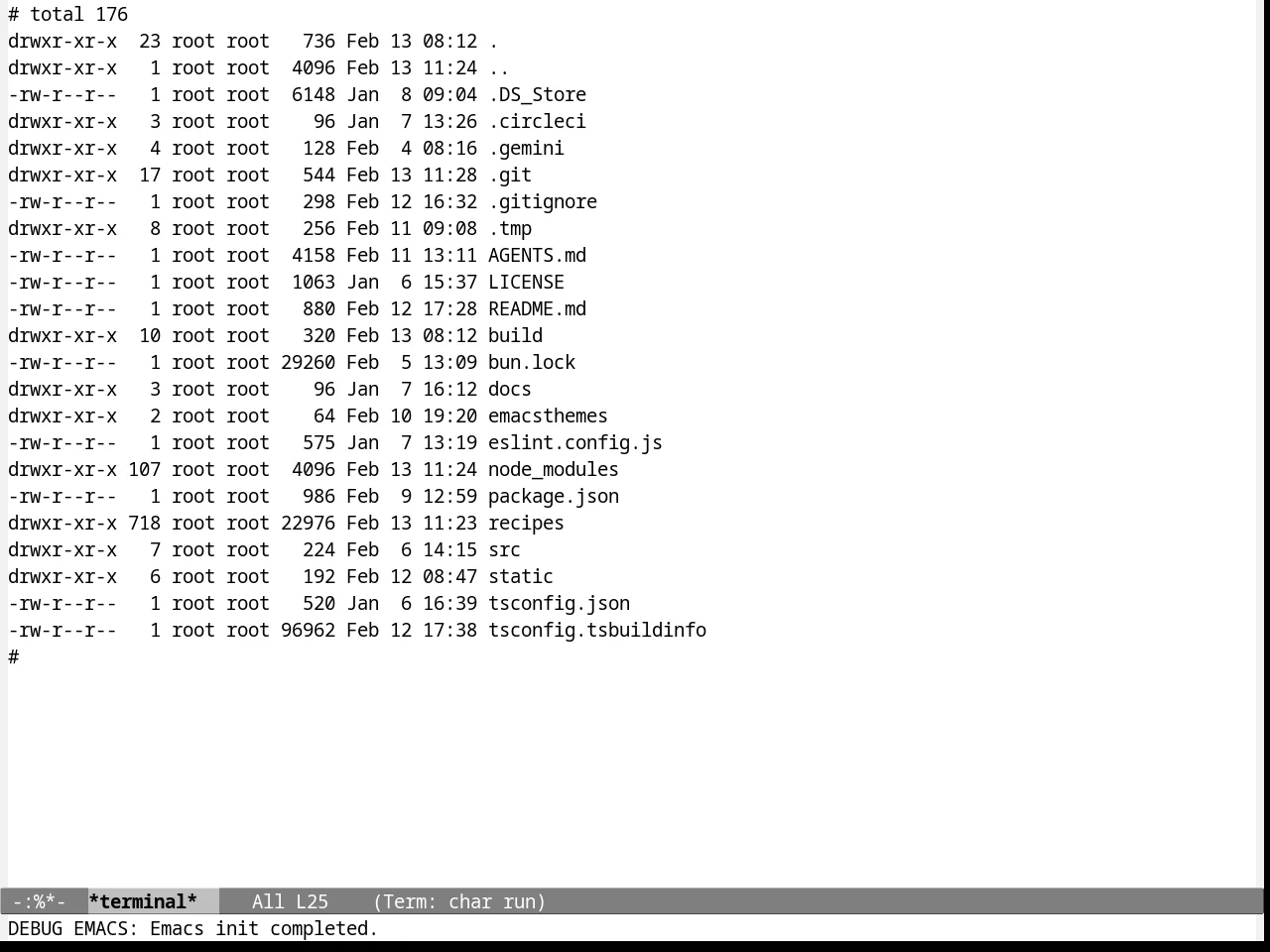 Emacs NW Theme in term
