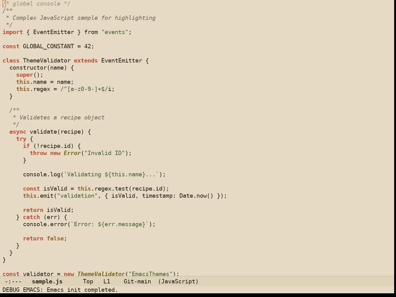 Ember Light Theme in javascript-mode