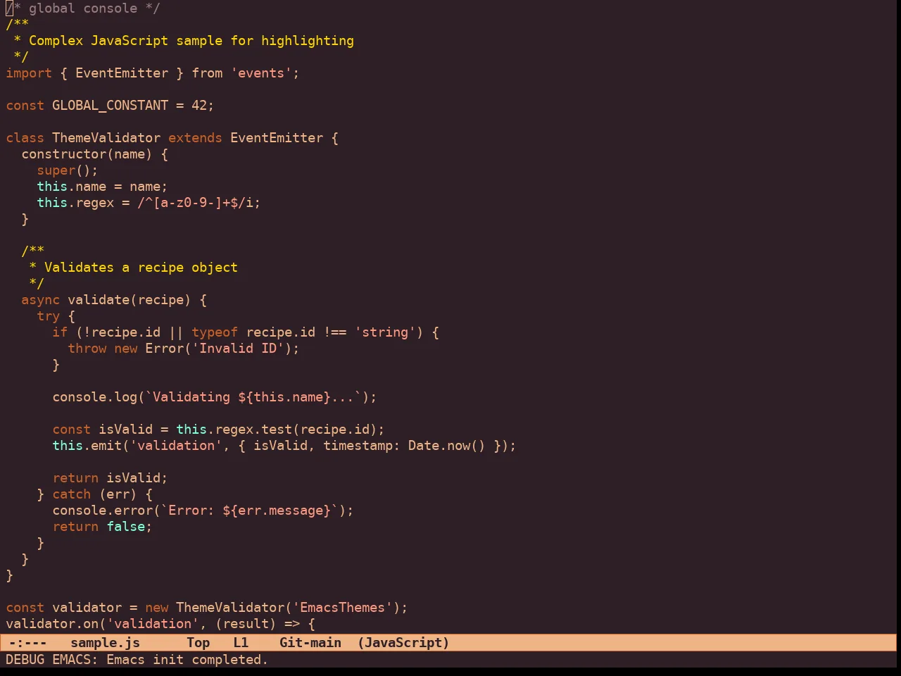 Ember Twilight Theme in javascript-mode