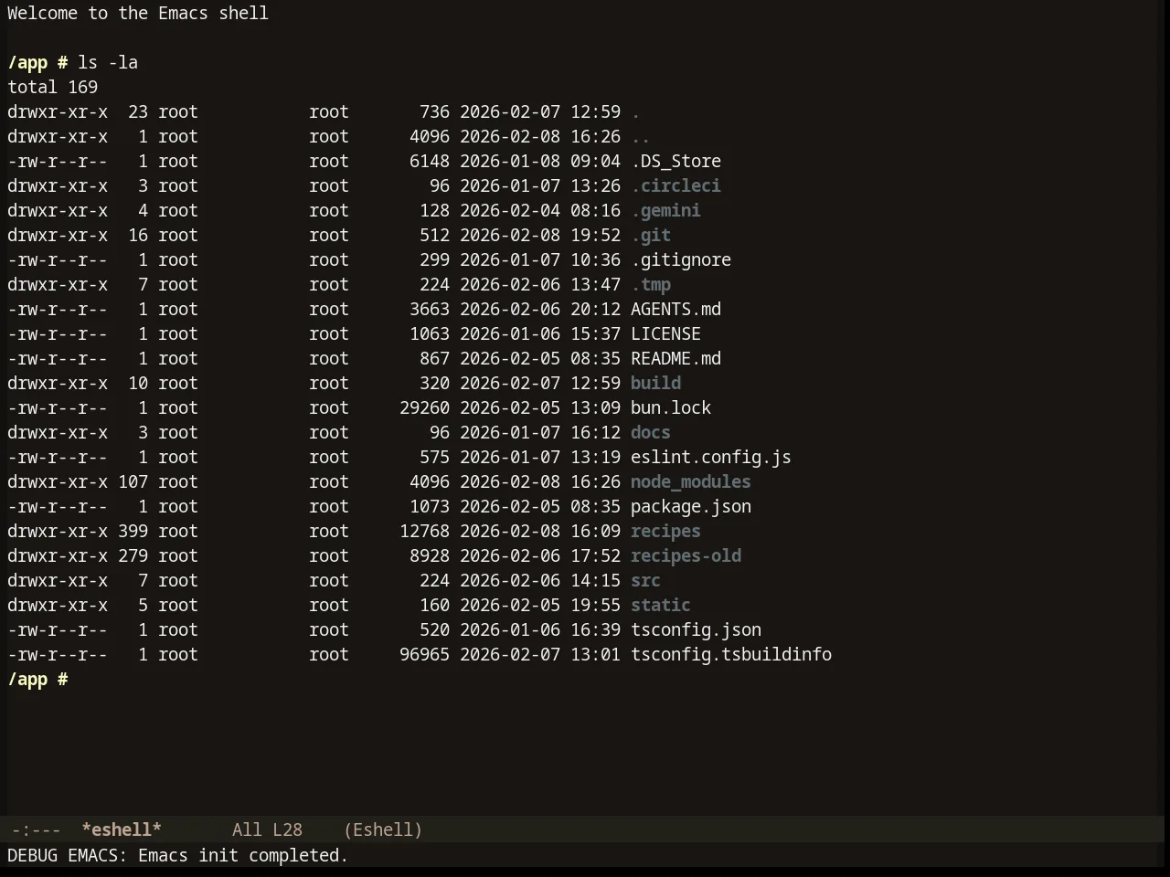 Erosiond Theme in eshell