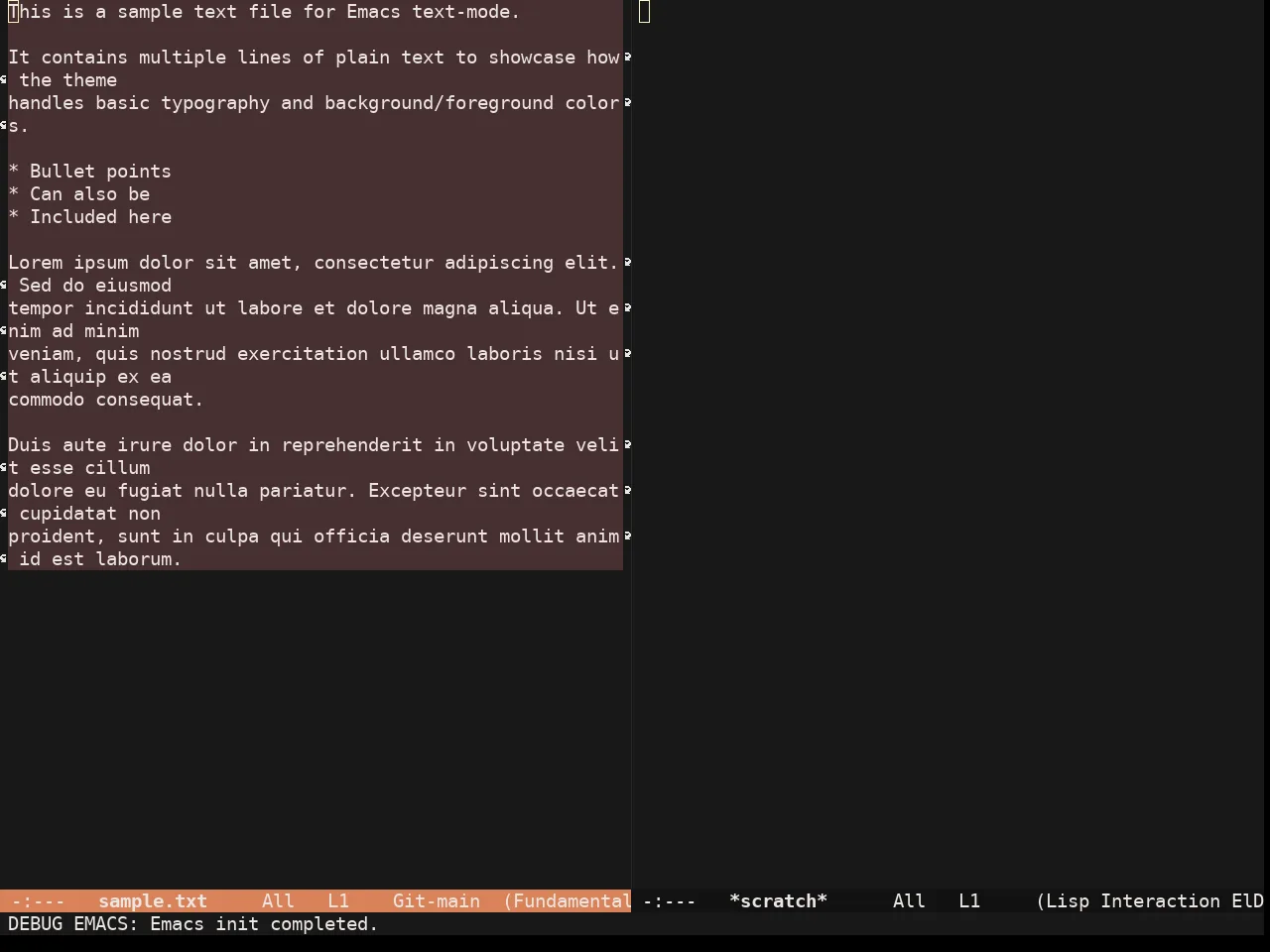 Esmond Theme in fundamental-mode