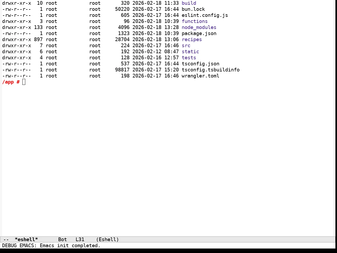 Espresso Theme in eshell