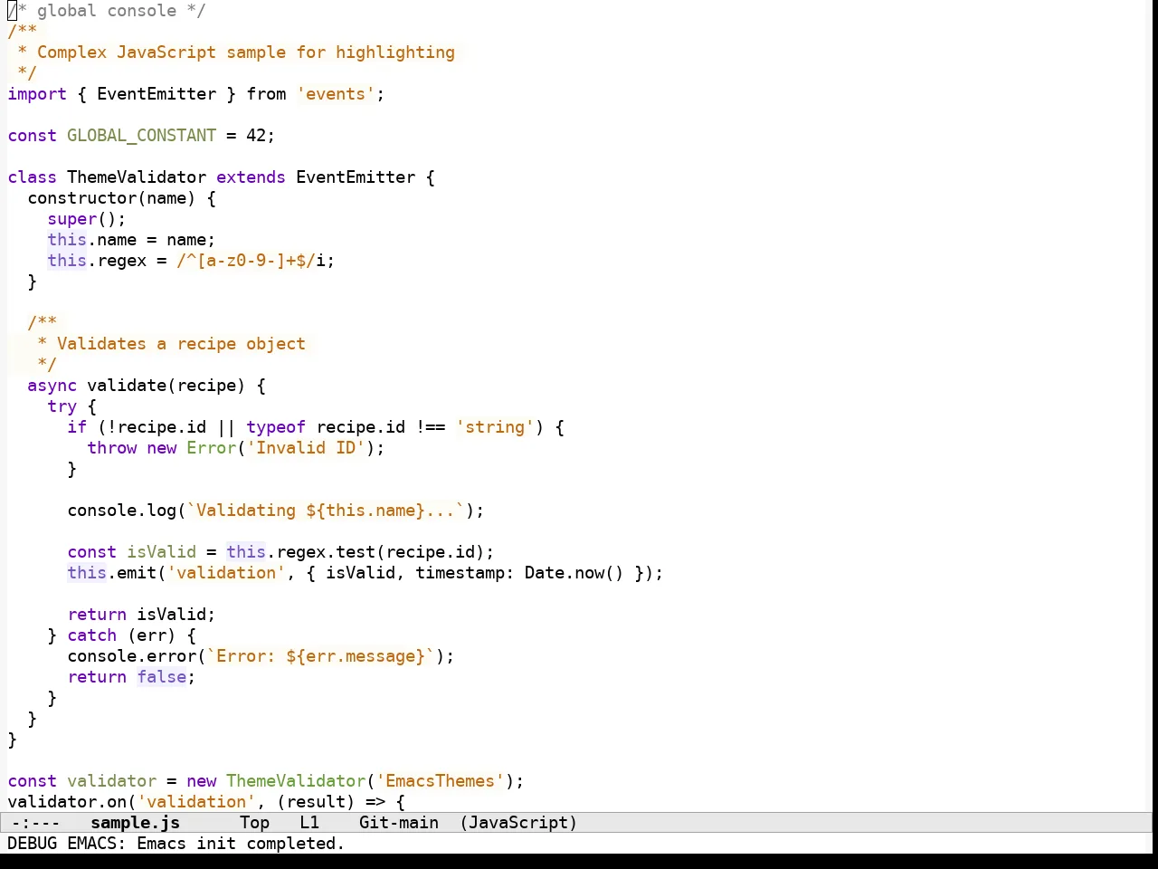 Espresso Theme in javascript-mode