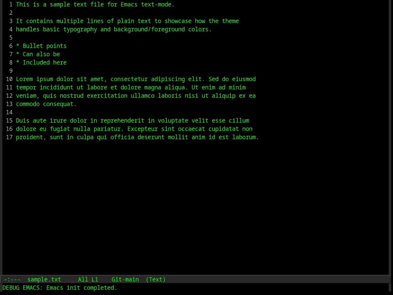 Euphoria Theme in text-mode