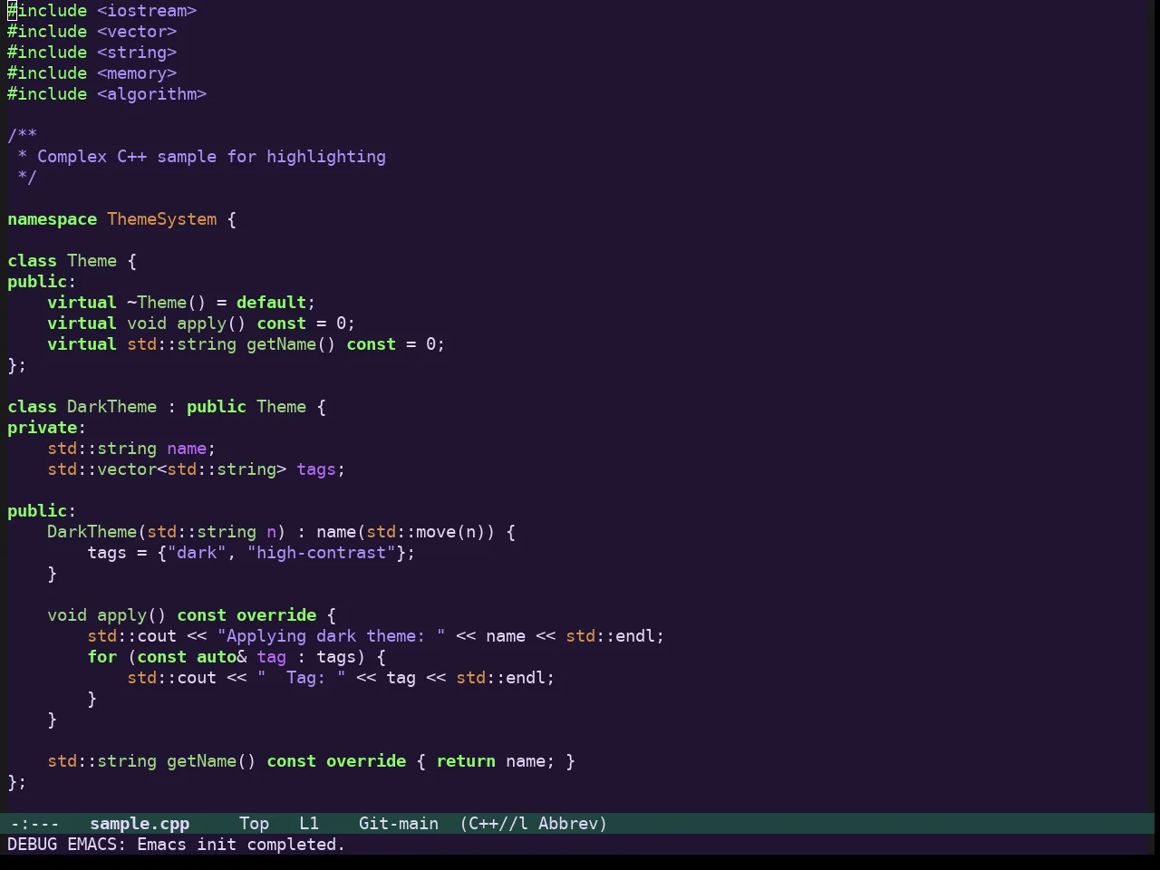 Evangelion Theme in c++-mode
