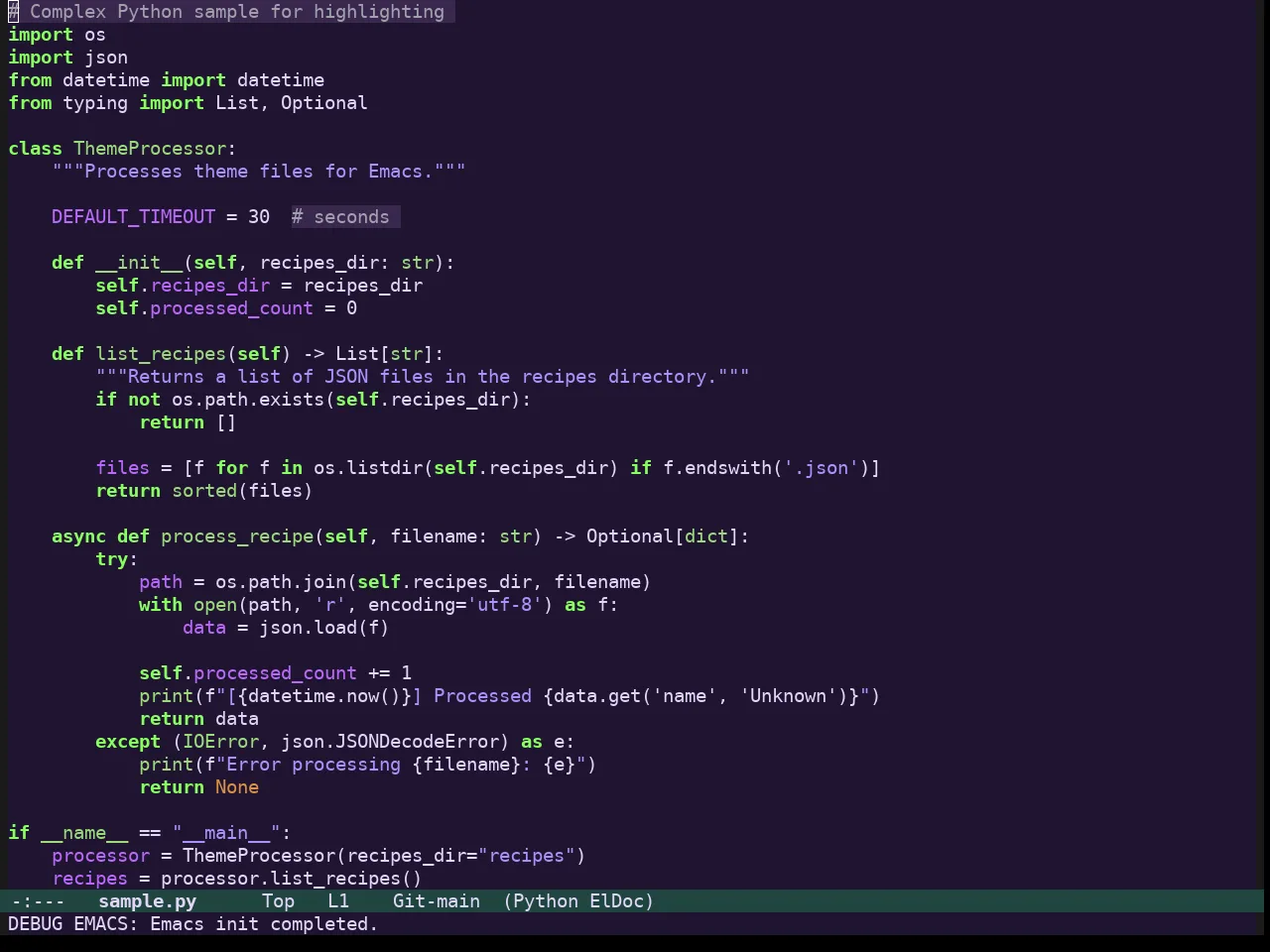 Evangelion Theme in python-mode
