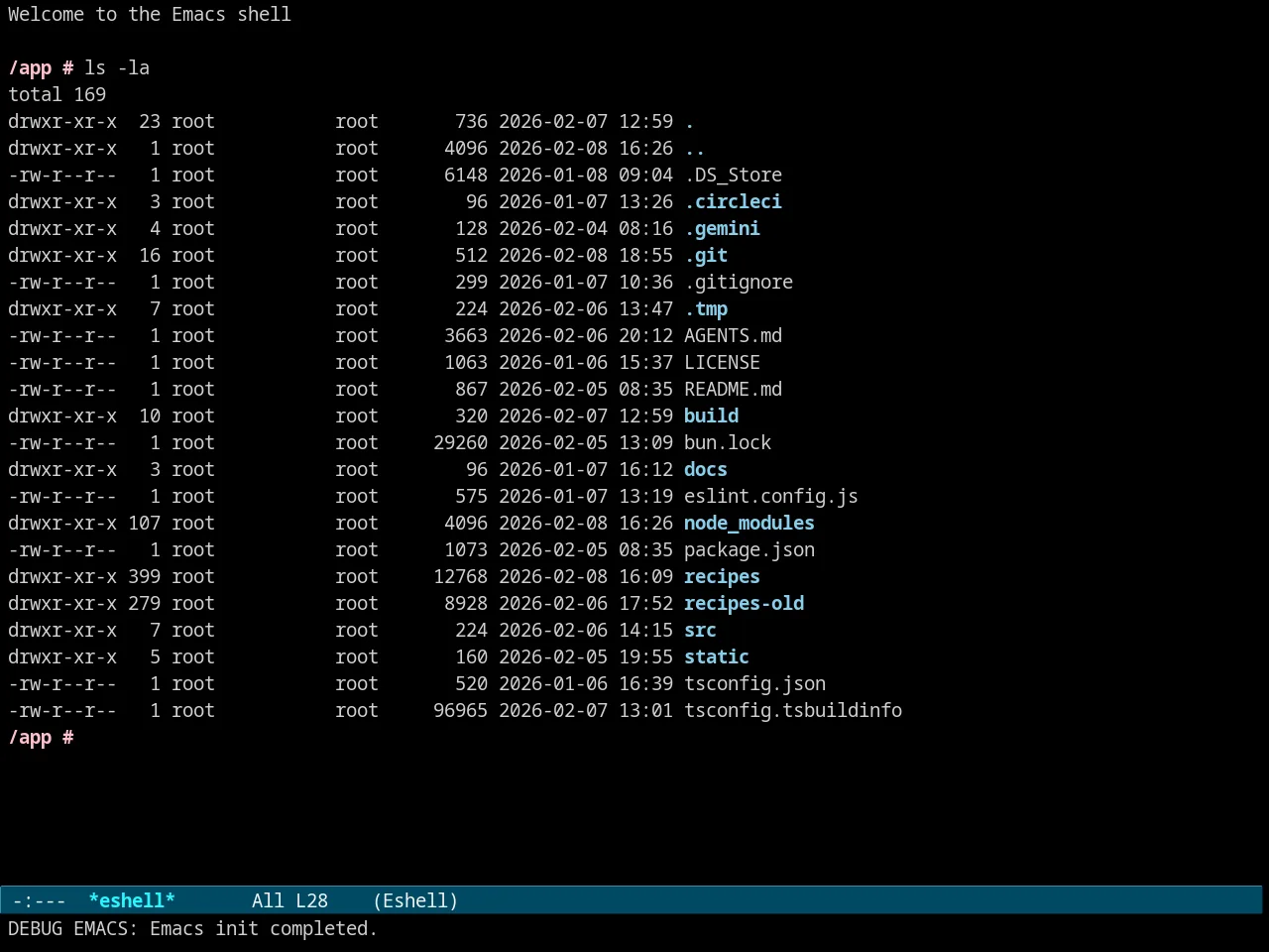 Evenhold Theme in eshell