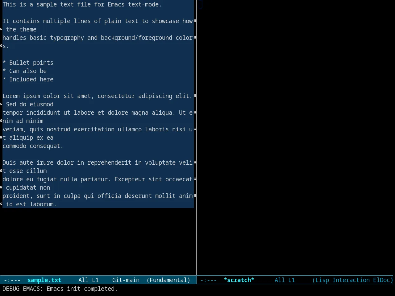 Evenhold Theme in fundamental-mode