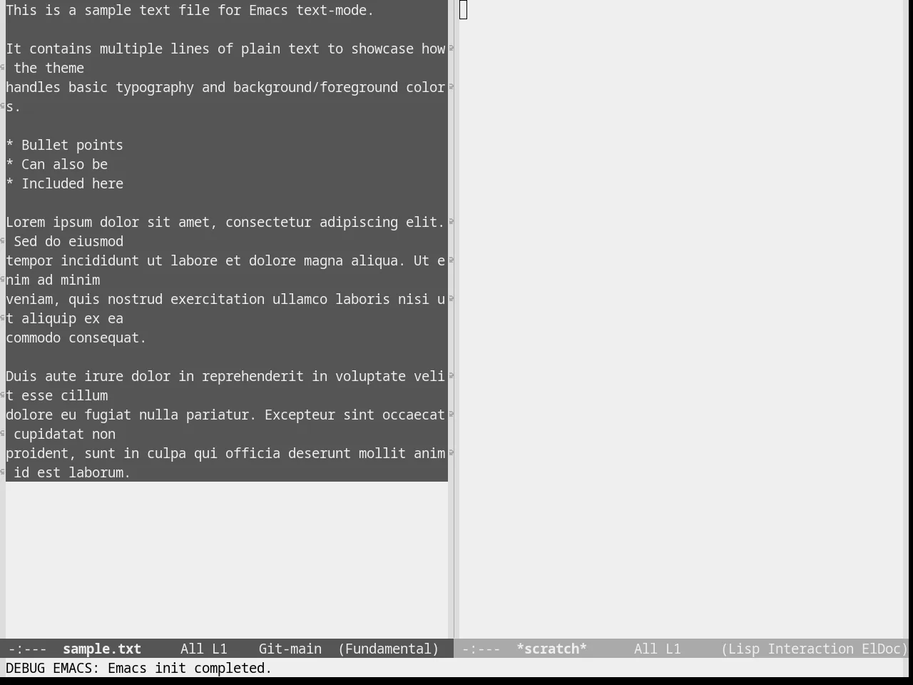 Eziam Light Theme in fundamental-mode