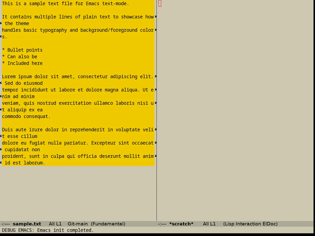 Faff Theme in fundamental-mode