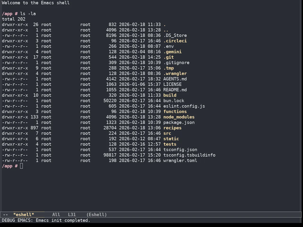 Fantom Theme in eshell