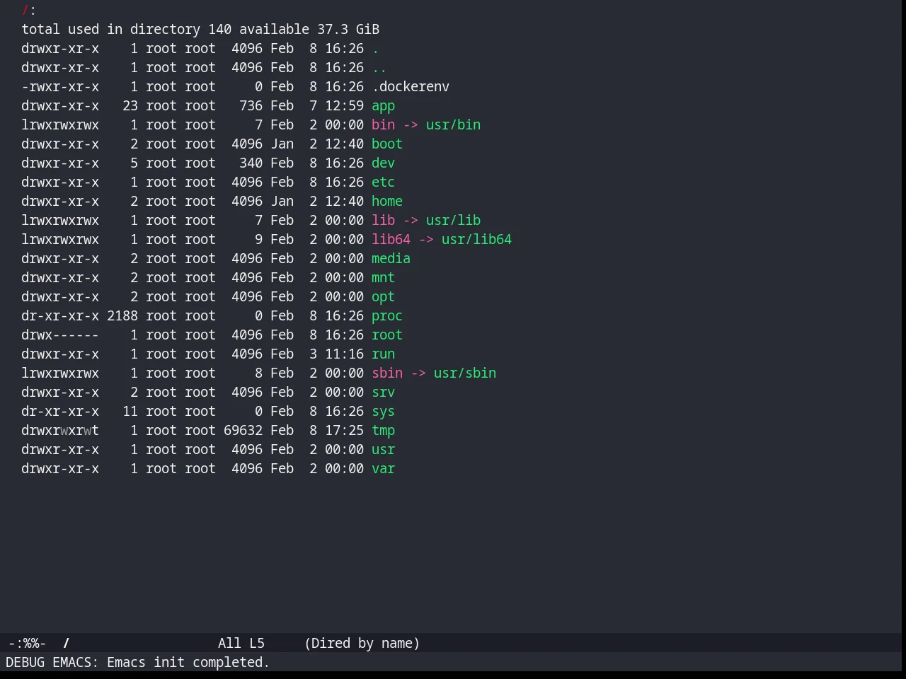 Farmhouse Dark Theme in dired