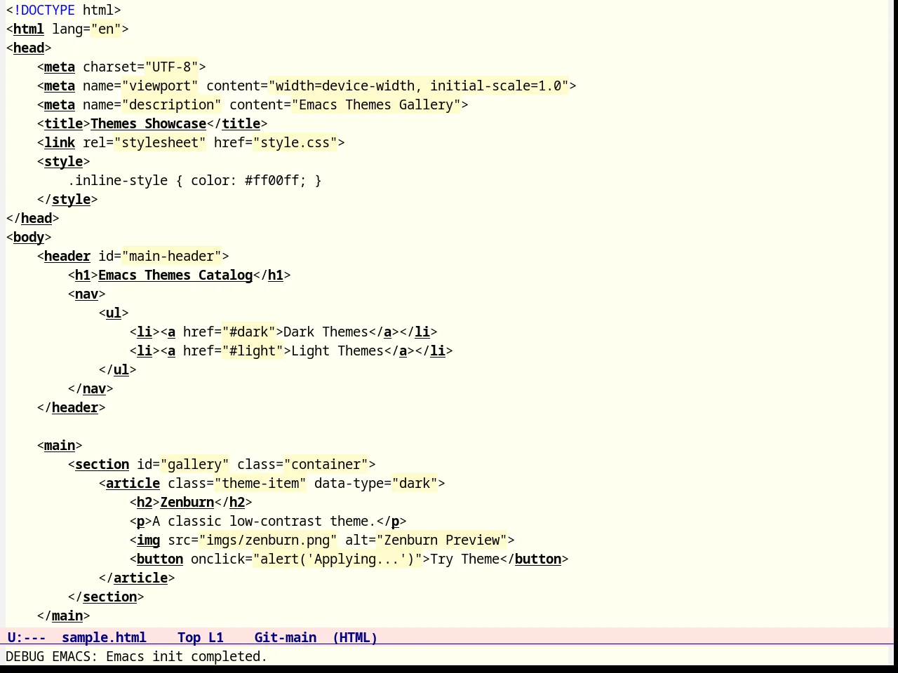 Feng Shui Theme in html-mode