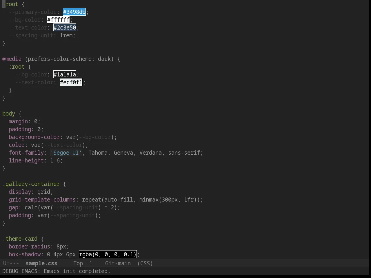 Firebelly Theme in css-mode