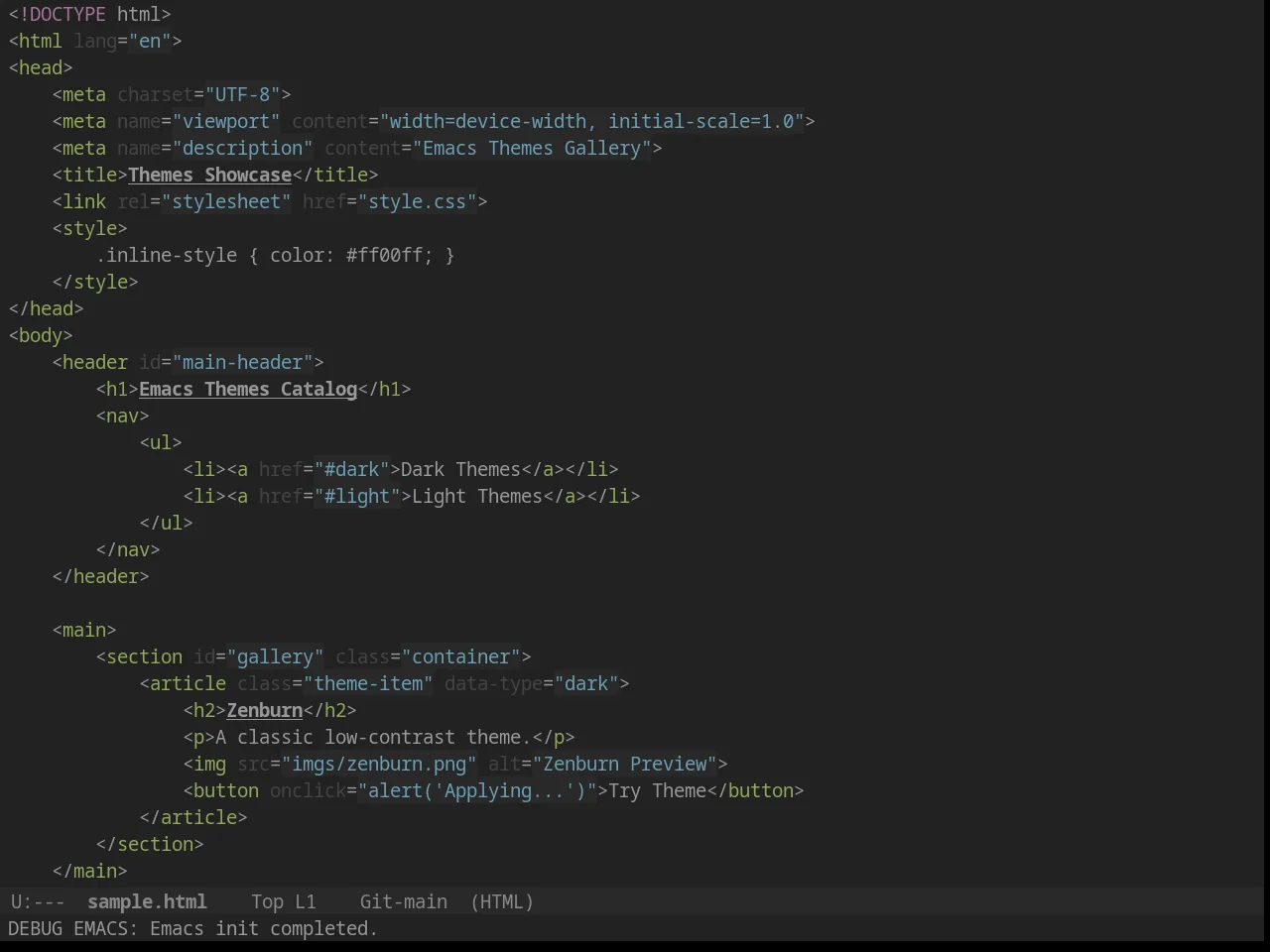 Firebelly Theme in html-mode