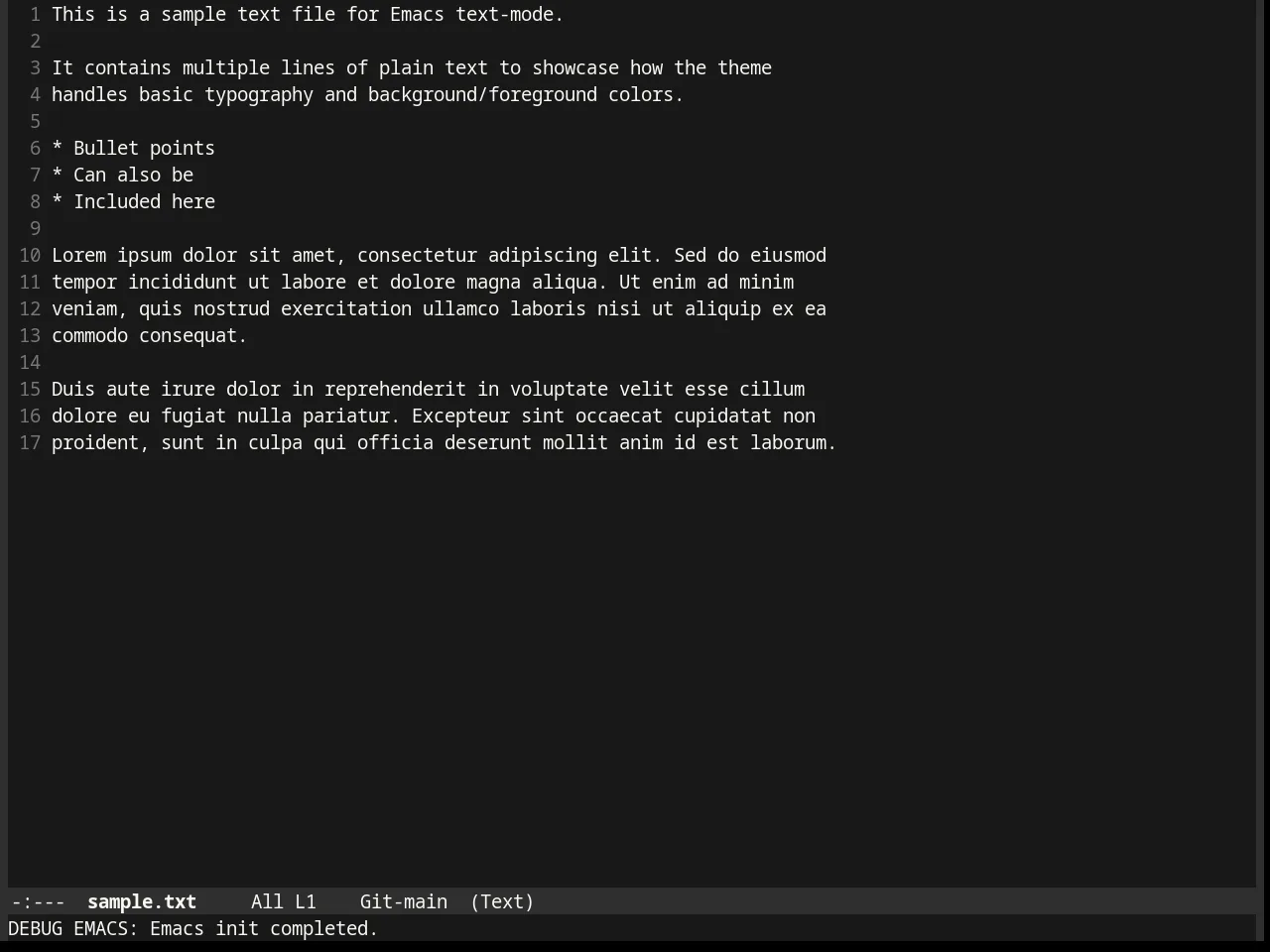 Firecode Theme in text-mode