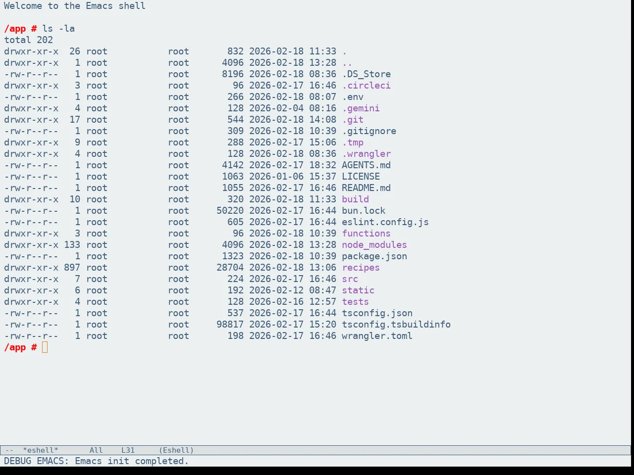 Flatfluc Theme in eshell
