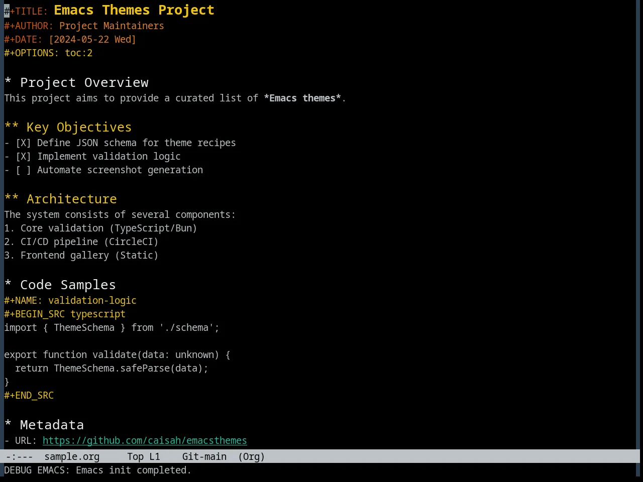 FlatUI Dark Theme in org-mode