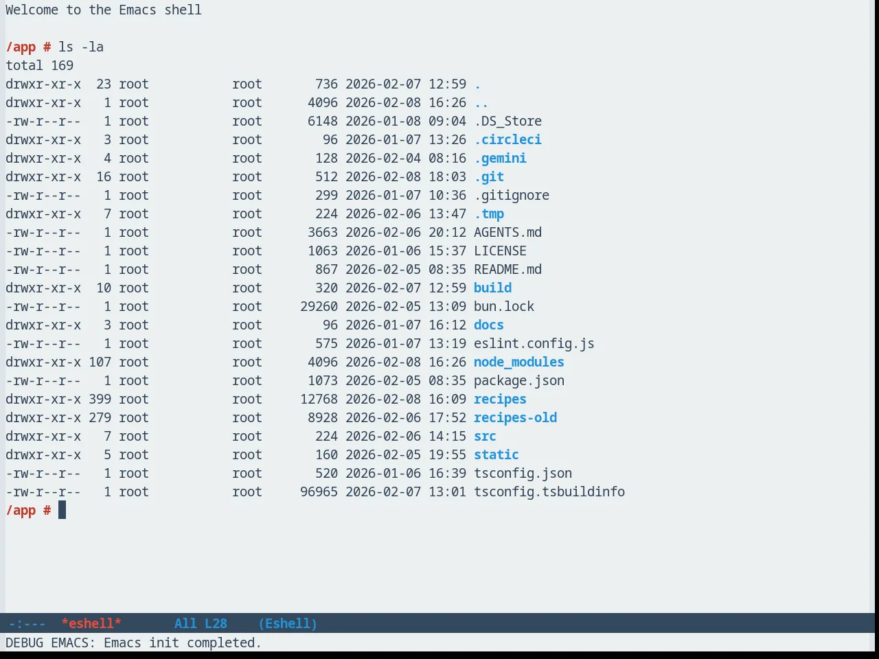 FlatUI Emacs Theme in eshell