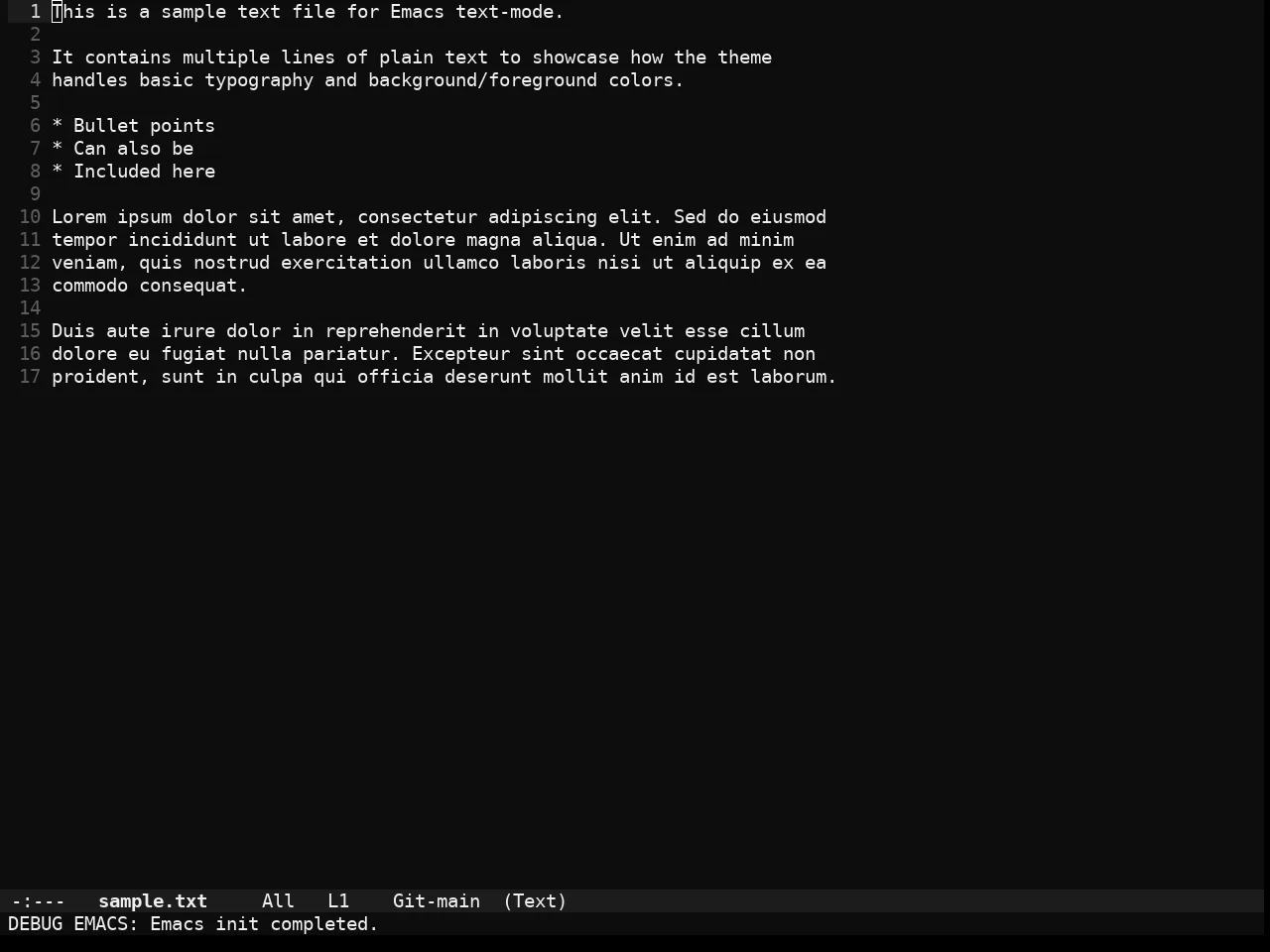 Fleetish Theme in text-mode