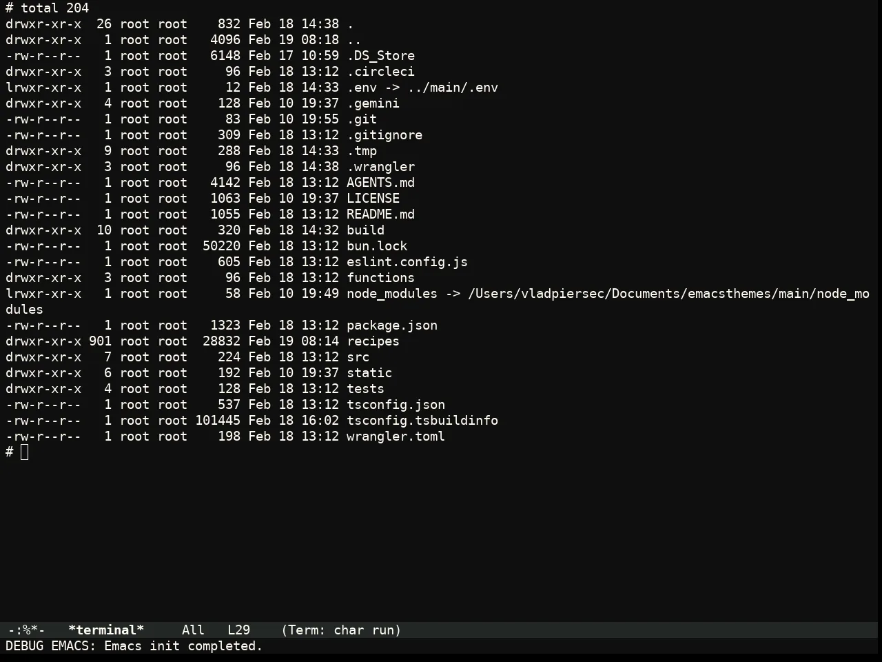 Flexoki Themes Dark Theme in term