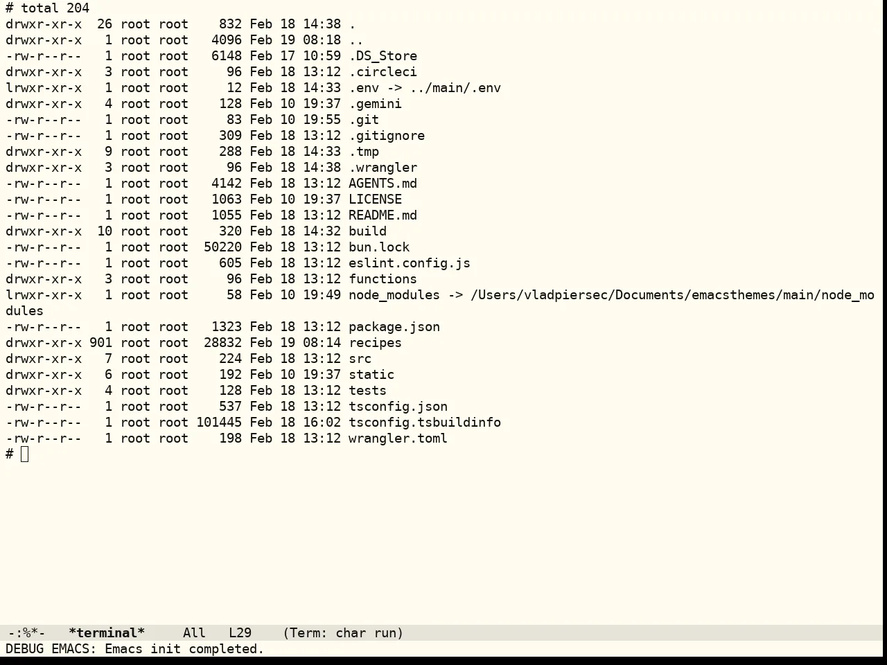 Flexoki Themes Light Theme in term
