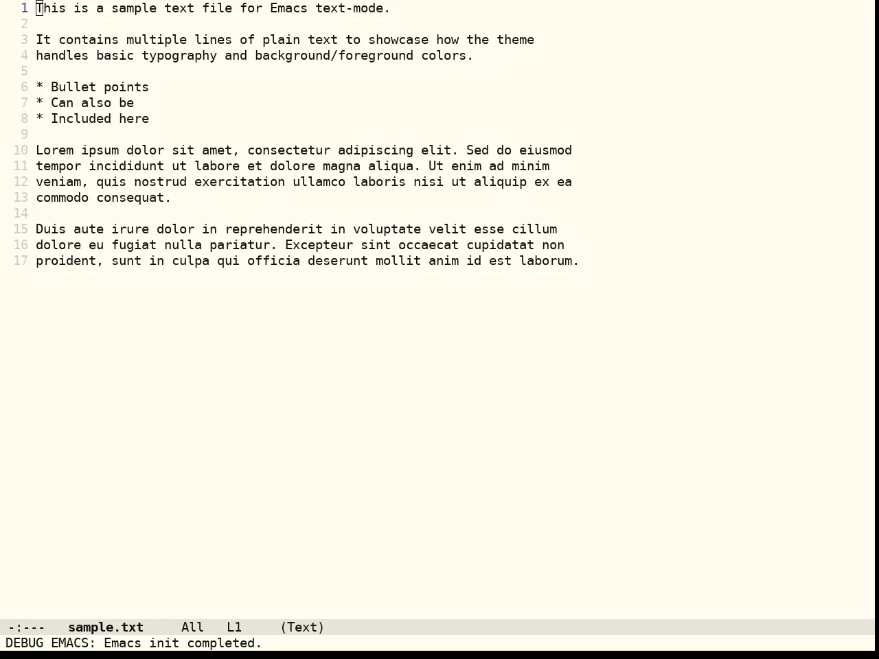 Flexoki Themes Light Theme in text-mode
