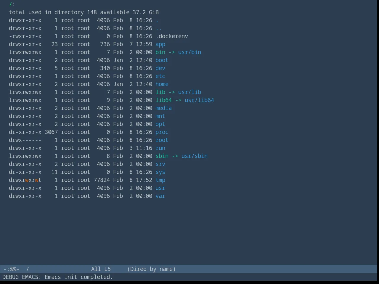 Fluc UI Dark Theme in dired