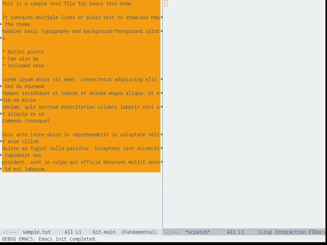Fluc UI Light Theme in fundamental-mode
