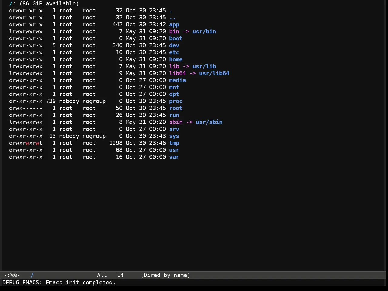 Fluffy Dark theme in dired