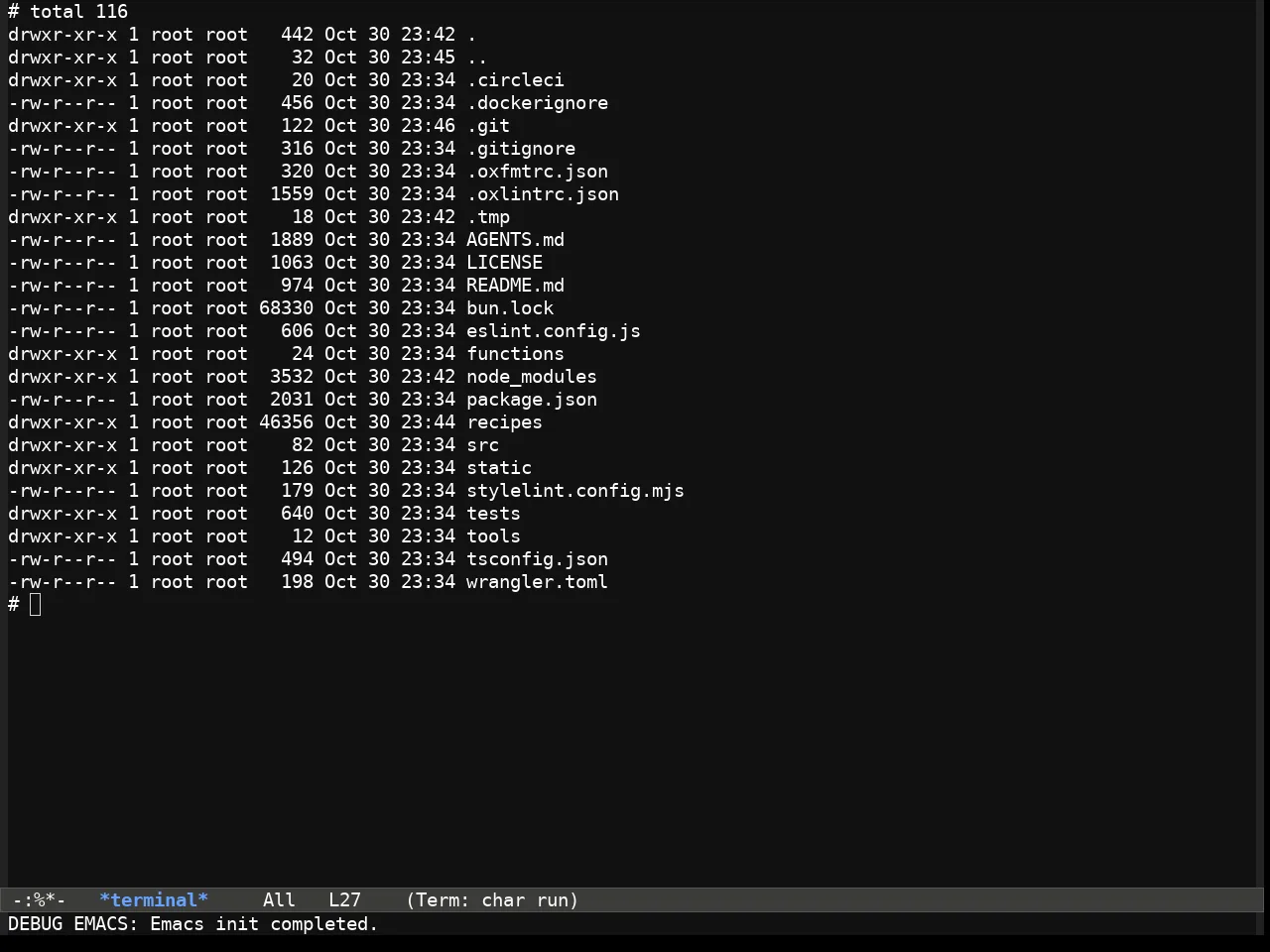 Fluffy Dark theme in term