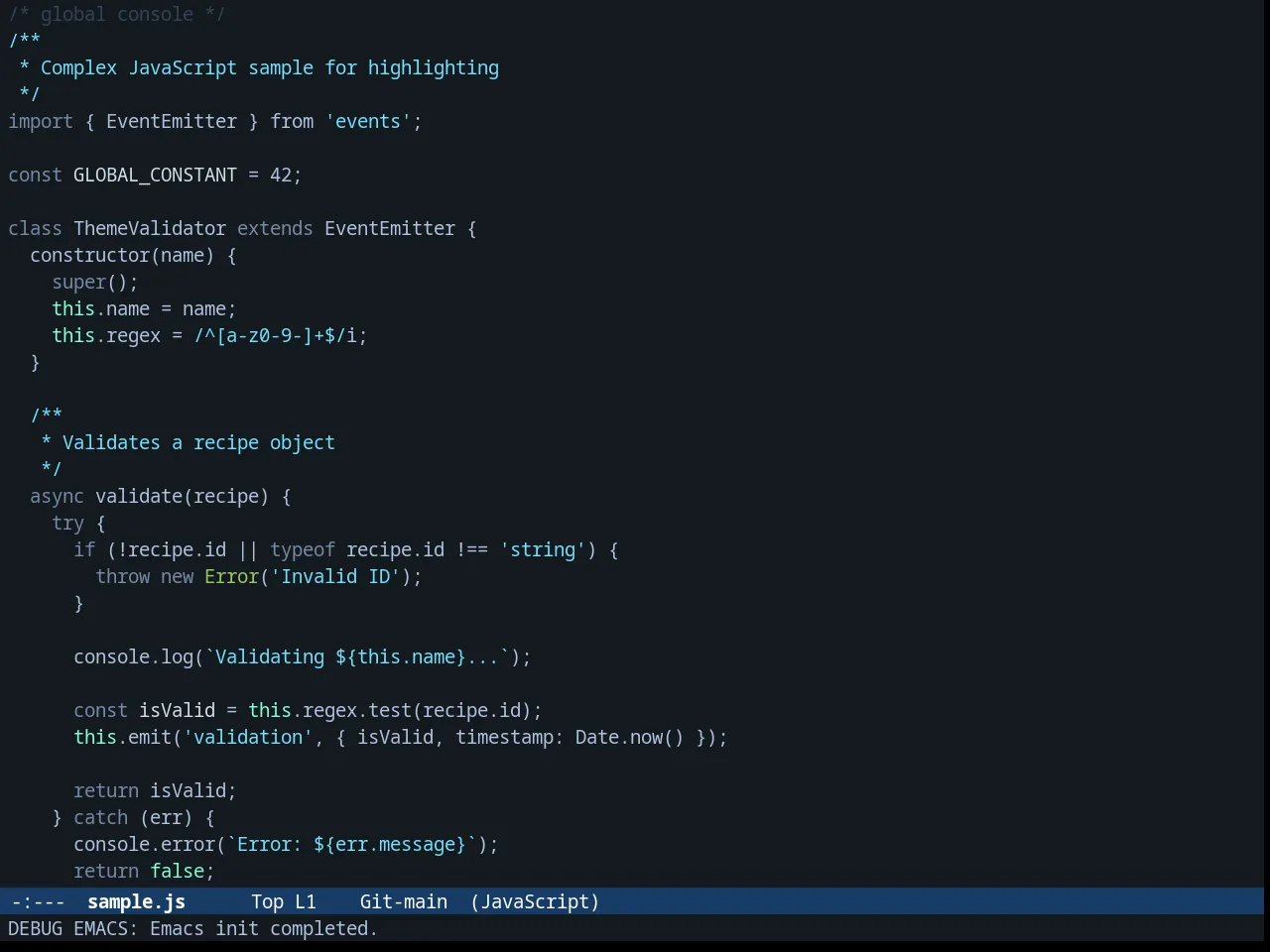 Fogus Theme in javascript-mode