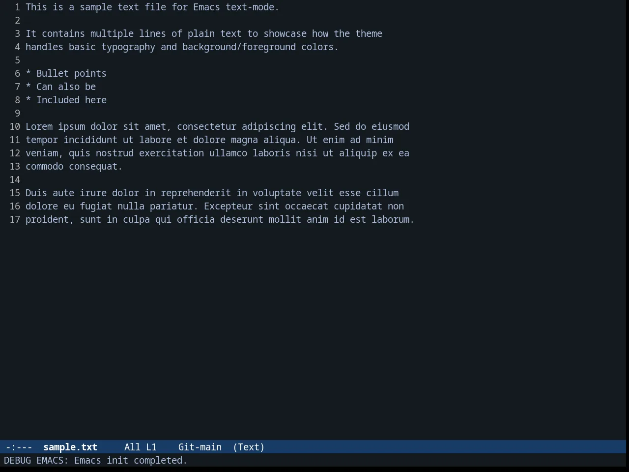 Fogus Theme in text-mode
