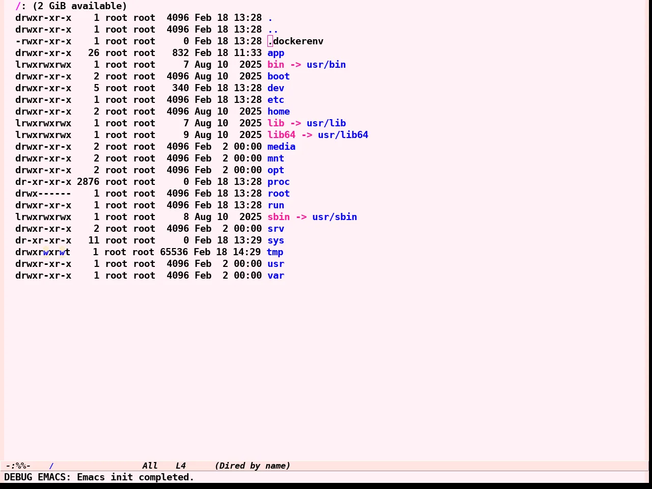 Girly Notebook Theme in dired