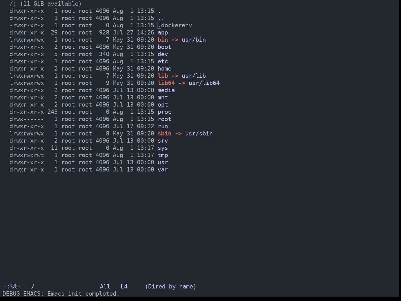 GitHub Dark Dimmed Theme in dired