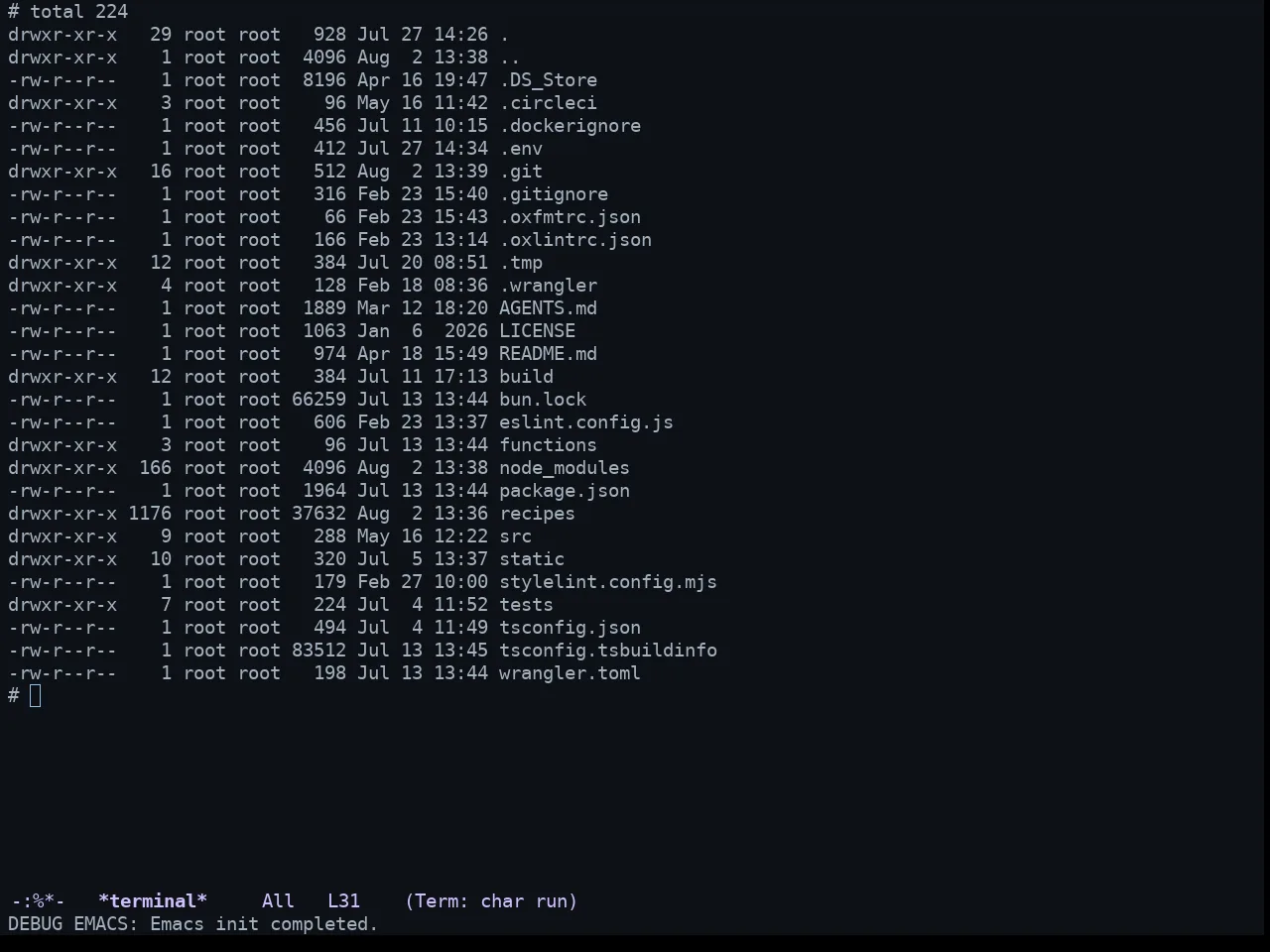 GitHub Dark Theme in term