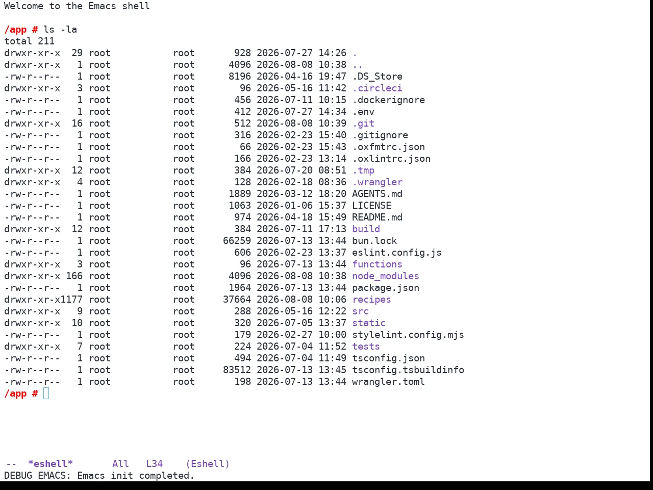 GitHub Light Theme in eshell